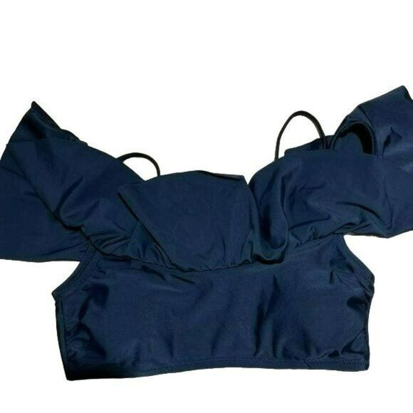 Raisins Womens Mermaid Flounce Ruffled Off -The-Shoulder Swim Top‎ Separates - Picture 4 of 6